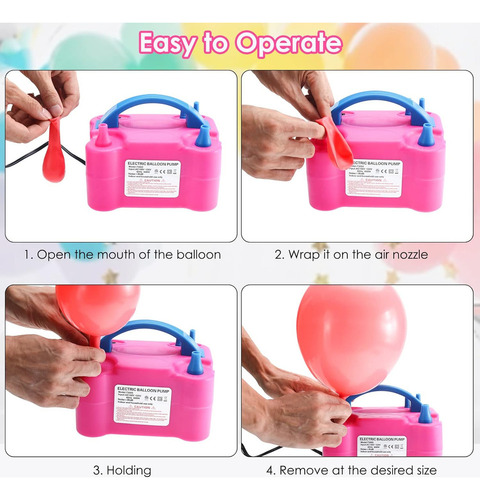 2025 Bomba De Globo Eléctrica Inflable Portátil De Doble