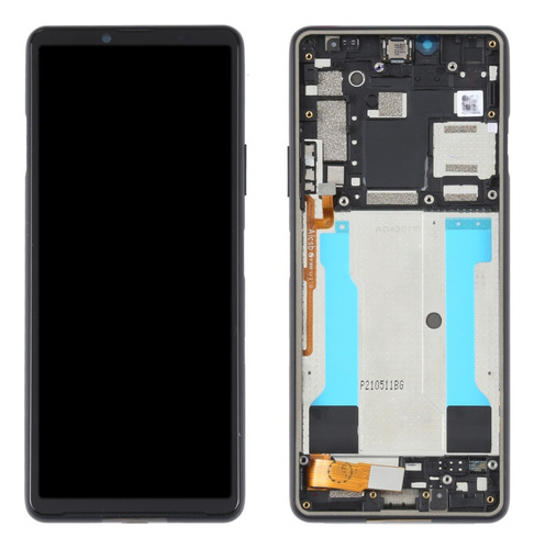 Compatible Pantalla Lcd Negra Con Marco Para Sony Xperia 10