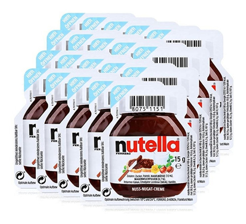 Nutella 15gr  X60 Unidades - Kg A $87 - Kg a $37995