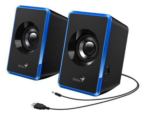 Parlantes Portatil Genius Sp-u125 Usb Azul