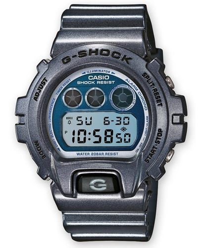 Reloj Casio G Shock Dw 6900 Azul Cristal Mineral 200 M