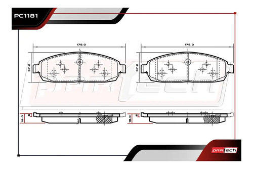 Pastillas De Frenos Jeep Grand Cherokee 2007 - 2009 V6 3.0l