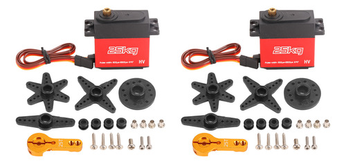 Servo De 270 Grados, 2 Unidades, 25 Kg, Impermeable, Alta To