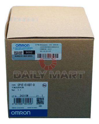 New Omron Cp1e-e10dt-d Control Logic, 6 In 4 Out 24v Aaf