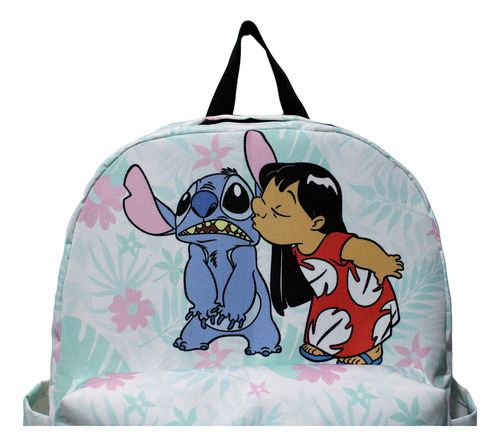 Mochila Vans Lilo & Stitch Old Skool Original Blanco Floreado