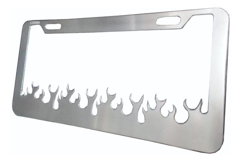 Portaplacas Fire-fuego Aluminio Pulido Par