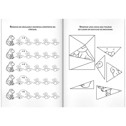 Livro Infantil 505 Atividades - Jogos Colorir Lógica Escrever