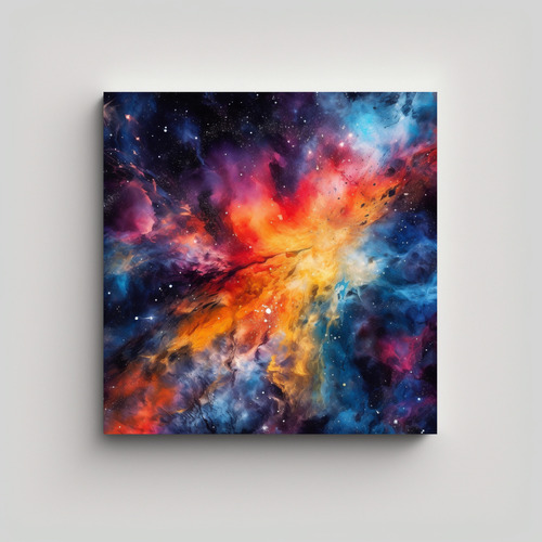 80x80cm Cuadro Diseño Elegancia Abstract Galaxy Tryptamine 