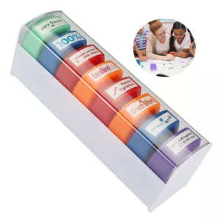 8 Uds. De Sellos For Profesores, Conjunto Colorido Con