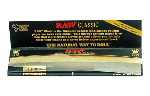 Papelillos Raw Nº 8 Black Classic