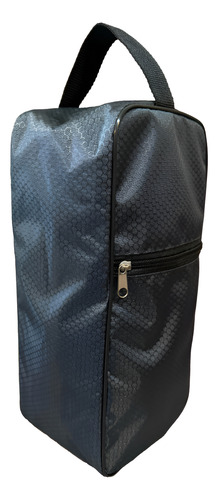 Botinero Futbol Reforzado Liso Con Bolsillo Gris Oscuro