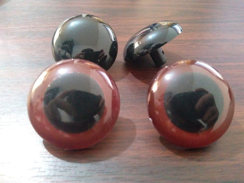 Imagen 2 de 2 de Par De Ojos De Plástico De 4 Cm Para Peluches Num12