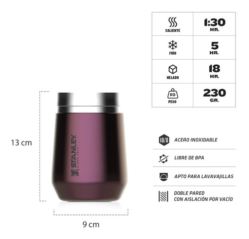 Imagen 2 de 3 de Vaso Térmico Stanley Everyday 296ml Acero Inoxidable