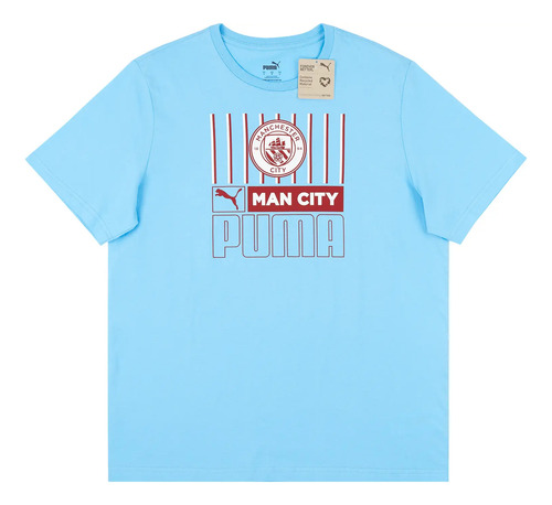 Remera Casual Puma Manchester City Core - Talle L