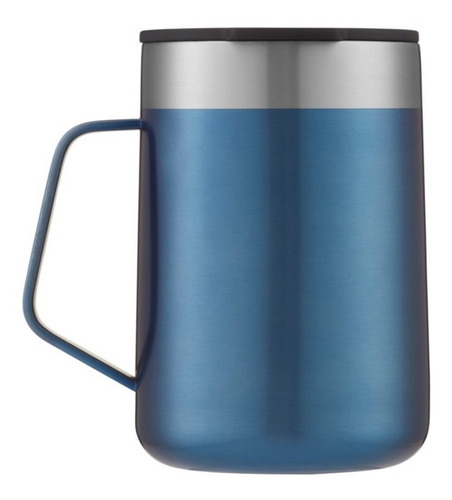 Taza Tapa Deslizable Contigo Streeterville Acero Inox 14oz Color Blue Corn