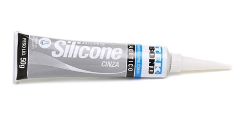 Cola Silicone Cinza Alta Temperatura Automotivo Tekbond 50g