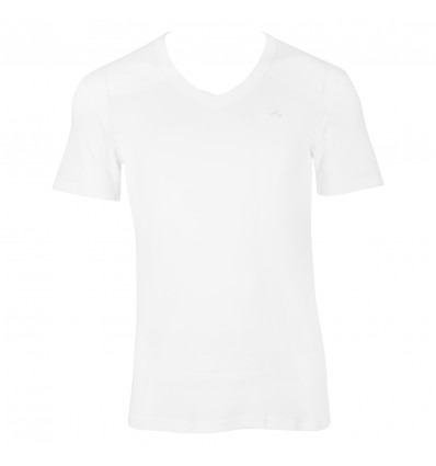 Pack 2 Camiseta  M/c C/v Algodón Blanco+blanco