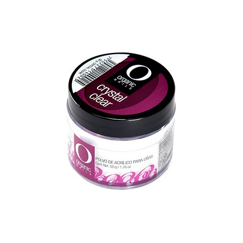 Polvo Acrílico Crystal Clear Organic Nails 50g