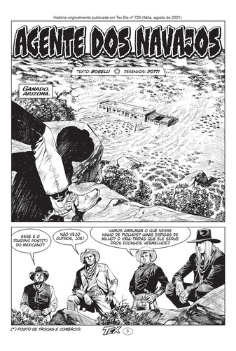 Tex 636-bis: Agentes Dos Navajos, De Boselli, Mauro. Editorial Mythos, Capa Mole Em Português, 2022