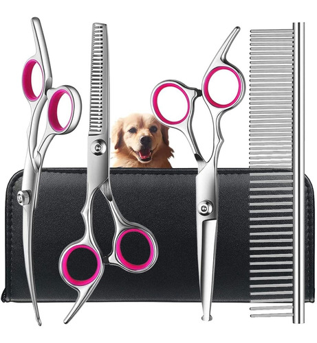 Juego De Tijeras De Aseo Para Perros - Acero Inoxidable