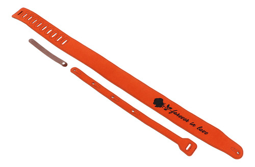 Correa De Guitarra De Cuero Nubuck Ajustable Para Bajo Eléct