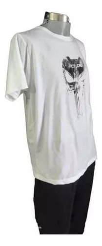 Playera Algodón Cuello Redondo Manga Corta Blanca