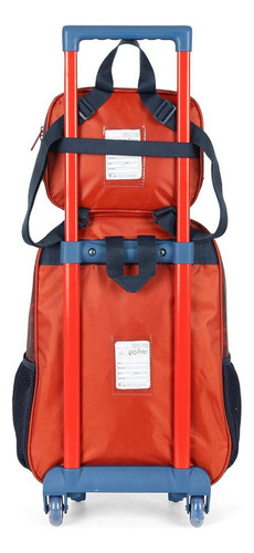 Mochila Rodinhas Lancheira Luxcel Harry Potter Vermelho