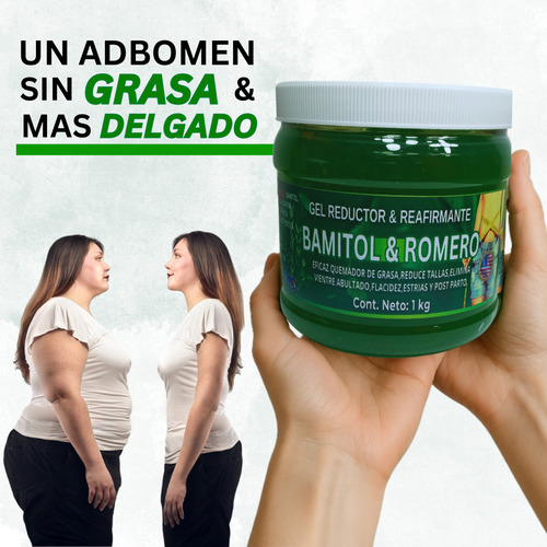 Gel Reductor Con Extracto Bamitol & Romero 1 Kg Relingo Bamitol Y Romero