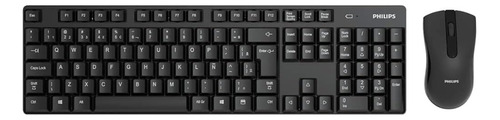 Combo Teclado En Español Y Mouse Inalambrico Philips 501b