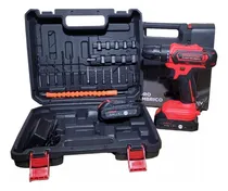 Comprar Taladro Atornillador Inalambrico 24 Piezas + 2 Baterias 21v Color Rojo Frecuencia 50\u002F60