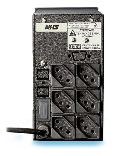 Nobreak Nhs Mini Iii 1000va 500w Entrada Bivolt Saida 120v