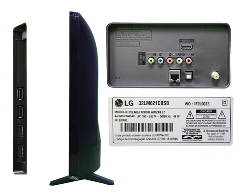 Smart Tv LG Ai Thinq 32lm621cbsb Led Tv 32 Polegadas LG (Recondicionado)