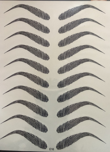 Imagen 2 de 2 de 20 Pares Tatuajes De Cejas , Aspecto Natural