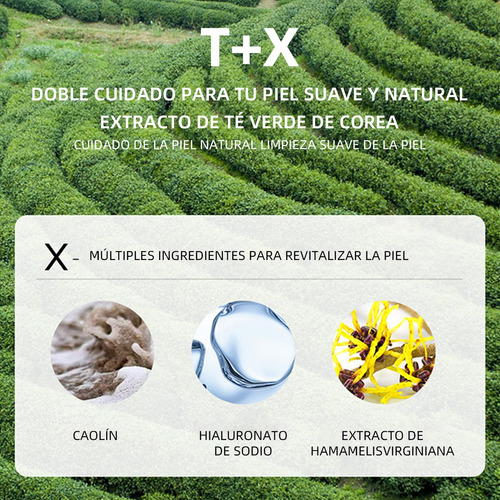 Hr Mascarilla De Té Verde Mascarilla De Barro Limpiadora