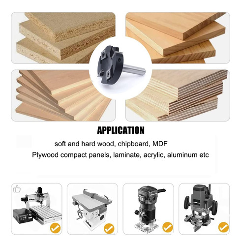 Router Cnc Para Superficies, Diámetro 6,35 Cm, Mango 1,27 Cm