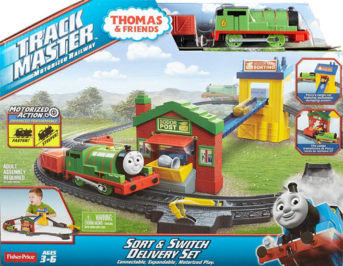 Thomas & Friends Tren Sort & Switch Set + 3 Maxiblock Regalo