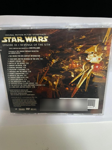 Star Wars Iii Trilha John Williams Cd + Dvd Musical Journey (Usado)