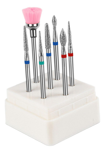 Juego De 7 Puntas Para Uñas, Puntas Para Cutículas, Acero