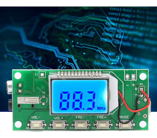 Módulo Transmissor Fm Modulação De Frequência Estéreo Digita