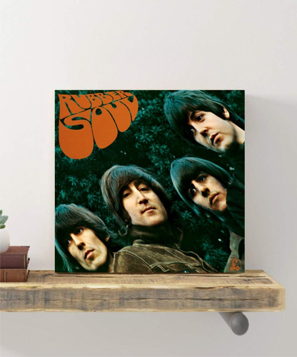 Cuadros Discos The Beatles 25x25 Rubber Soul Revolver Help