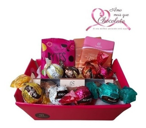 Cesta De Presentes Cacau Show Kit Com 12 Chocolates Variados