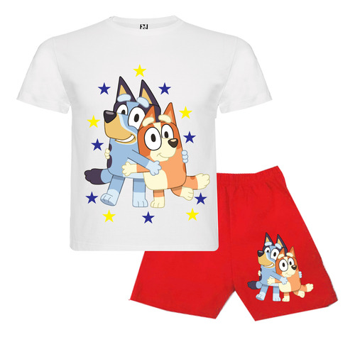 Pijama Capibara Corto 100% Algodón Niños Flex