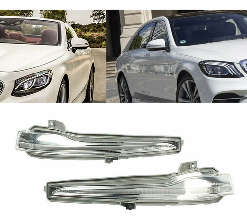 1 Par De Luces Led Para Espejo Retrovisor De Coche