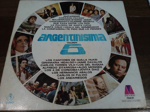 Lp Vinilo - Argentinísima Volumen 5 - Quilla Huasi/zitarrosa