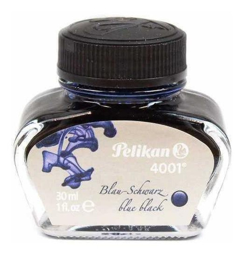 Tinta Para Caneta Tinteiro Pelikan - 4001 Azul Preto 30ml