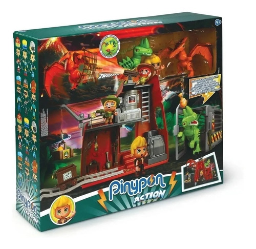 Imagen 2 de 10 de Pinypon Action Figura Rescate Dinosaurios Atacan Campamento