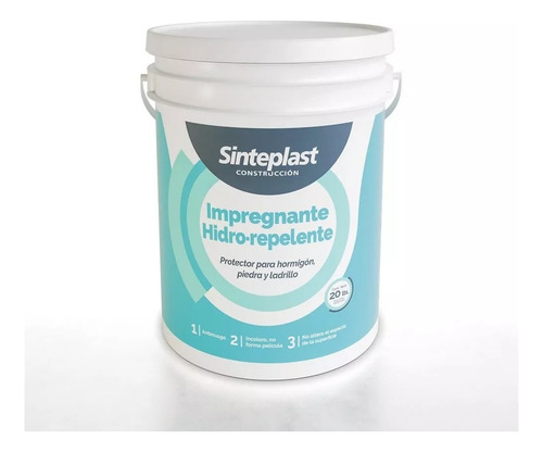 Imagen 2 de 3 de Impregnante Hidro Repelente 20kg Sinteplast