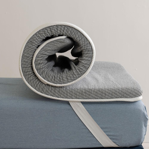 Pillow Top Solteiro Guldi Dream D50 Alça Branco E Cinza