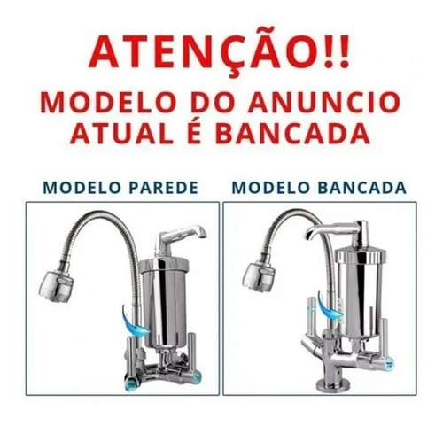 Torneira Cozinha Gourmet Bancada Flexível Toda Metal