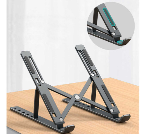 Base Suporte Notebook Laptop Ergonômico Mesa Metal Universal
